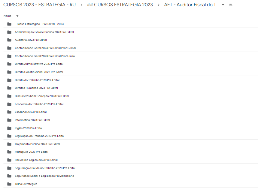 AFT (Auditor Fiscal do Trabalho) Cers 2023 - Rateio de Cursos Online: Sua  Chave para a Aprovação em Concursos Públicos